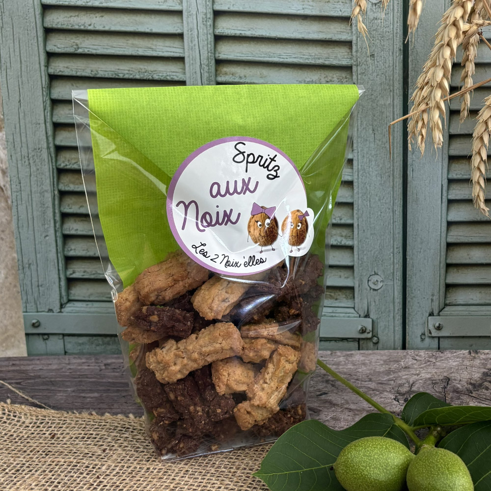 Spritz aux noix et au chocolat - Ferme à Mainzac en Charente